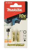 Биты Makita Impact Gold Т30 25мм 2шт (B-28438)