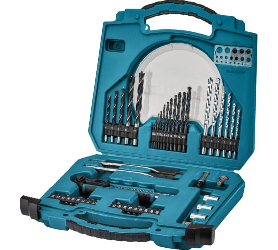 Набор оснастки для шуруповерта Makita D-42014. 50 предметов, кейс ...