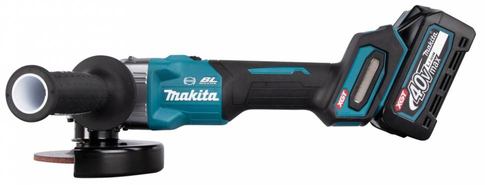 Аккумуляторная болгарка (УШМ) Makita GA005GU201 (125мм, 40В, 2*АКБ 4А·ч F серии)
