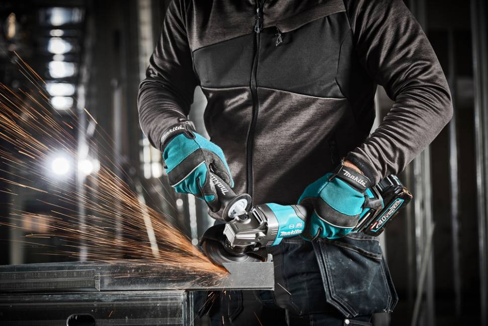 Аккумуляторная болгарка (УШМ) Makita GA013GU201 (125мм, 40В, 2*АКБ 4А·ч  F серии)