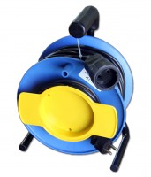 Удлинитель 40м с одной розеткой, 2*1,5мм2, нагрузка до 3000Вт,  без заземления