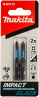 Биты Makita Impact Black PH1, 50 мм, E-form (MZ), 2 шт (B-63719)
