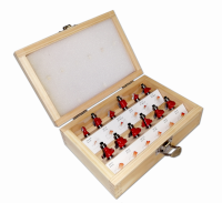 Набор фрез для декоративных работ (12 шт; хвостовик 8 мм) Ганимет GN-RBS-1208M