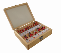 Набор фрез по дереву (15 шт; хвостовик 8 мм) Ганимет GN-RBS-1508