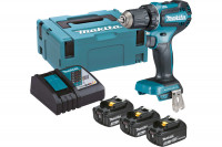 Аккумуляторная дрель-шуруповерт Makita DDF485RF3J в кейсе MakPac, 3 АКБ
