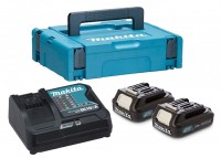 Набор: 2 аккумулятора BL1020B и ЗУ DC10SA в кейсе MakPac Makita (197660-8)