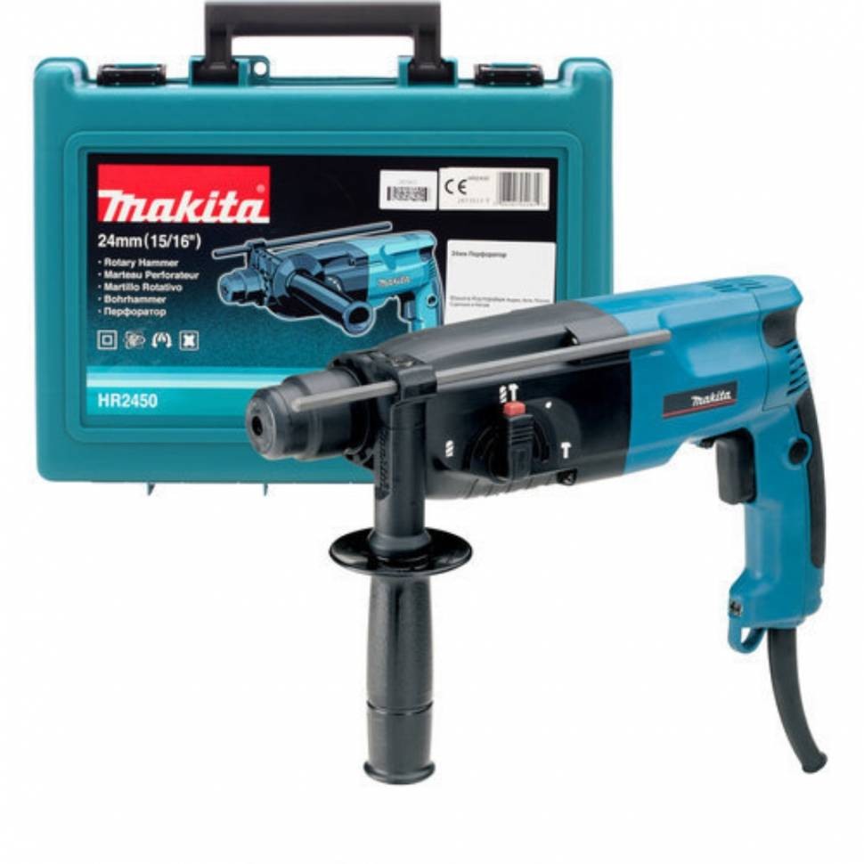 Перфоратор Makita HR2450, 780Вт, 2.7Дж, SDS-plus