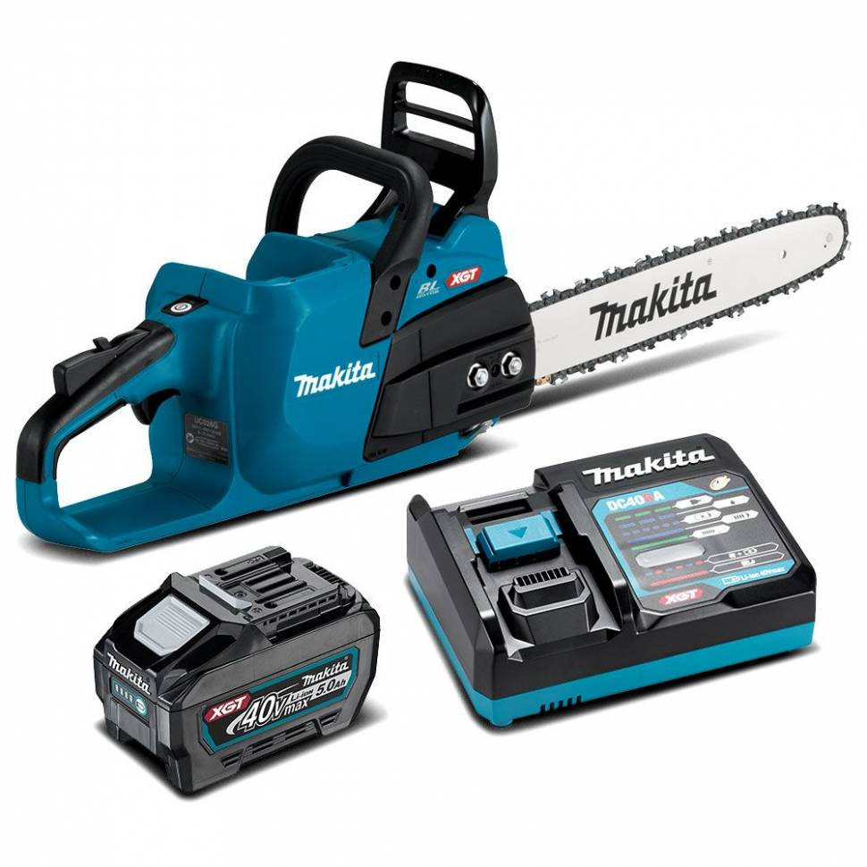 Аккумуляторная цепная пила Makita UC025GT101, 40V, 35см (1*5Ач, ЗУ)