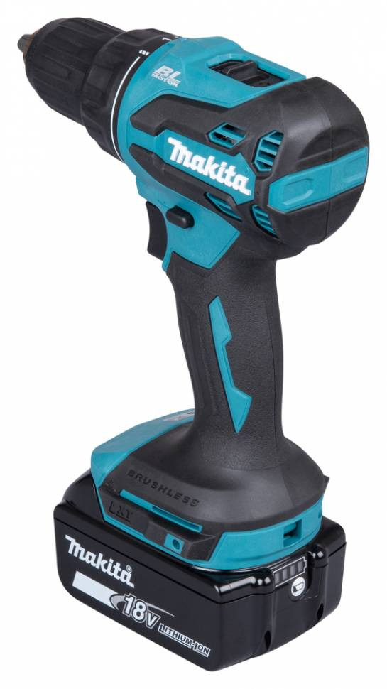 Аккумуляторная ударная дрель-шуруповерт Makita DHP490F005 18V, 50Нм (1*3Ач, медленное ЗУ) Аккумуляторная ударная дрель-шуруповерт Makita DHP490F005 18V, 50Нм (1*3Ач, медленное ЗУ)