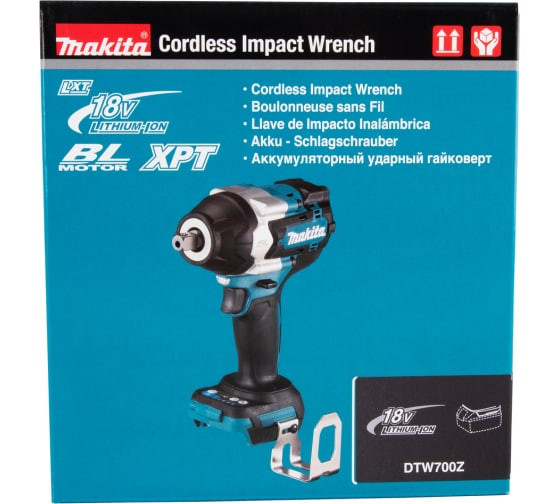 Аккумуляторный ударный гайковерт Makita DTW700RT1J (1 х 5Ач,  ЗУ)