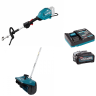 Аккумуляторный комбимотор Makita UX01GZ + Насадка снегоуборщик (лопата) SN400MP + Аккумулятор BL4040 + Зарядное устройство DC40RA
