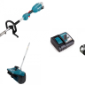Аккумуляторный комбимотор Makita DUX18Z + Насадка снегоуборщик (лопата) SN400MP + Аккумулятор BL1860B + зарядное устройство DC18RC