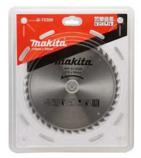 Диск пильный для дерева Makita, 210x30х1,6 40 зубьев (D-72300)