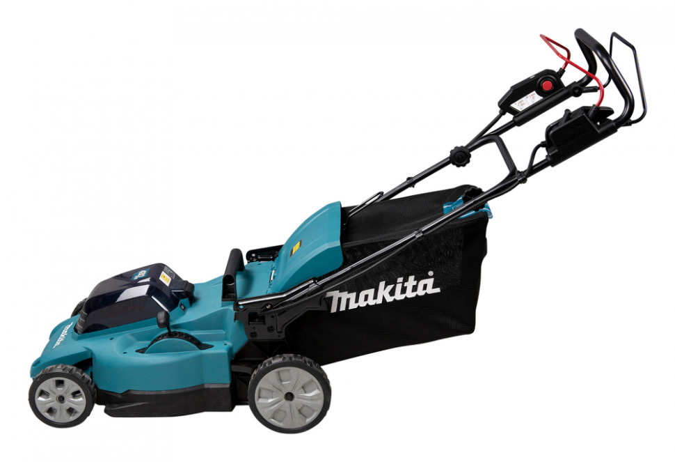 Аккумуляторная газонокосилка 48см, самоходная, 2х18V Makita DLM481Z (2х 5Ач, ЗУ)