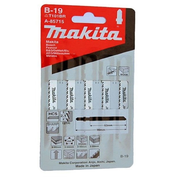 Пилки для лобзика Makita B-19 A-85715 - выгодная цена, купить с ...