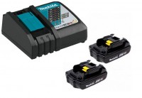 Набор 2 аккумулятора Makita BL1815N 1,5 Ач и Зарядное устройство DC 18 RC 19RC15-2