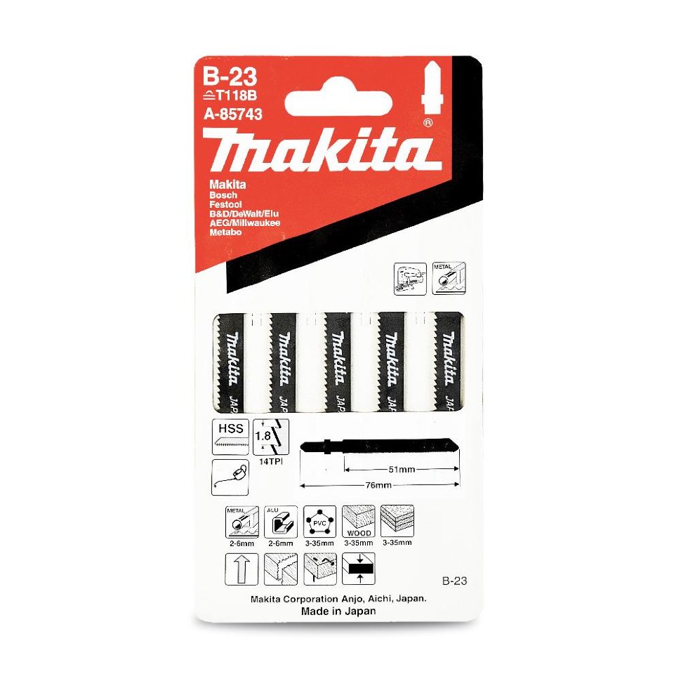 Пилки для лобзика Makita B-23 A-85743