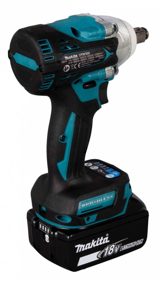 Аккумуляторный ударный гайковерт Makita DTW300RTJ (2 АКБ 5 Ач, ЗУ)
