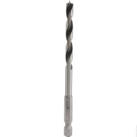 D-15883, Сверло для дерева, 5х103мм,1шт,хв-6-ти гранник