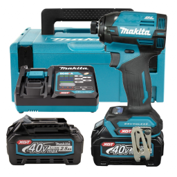 Аккумуляторный ударный шуруповерт Makita XGT TD002GD201( 2 АКБ х 2,5 Ач, ЗУ) Аккумуляторный ударный шуруповерт Makita XGT TD002GD201( 2 АКБ х 2,5 Ач, ЗУ)