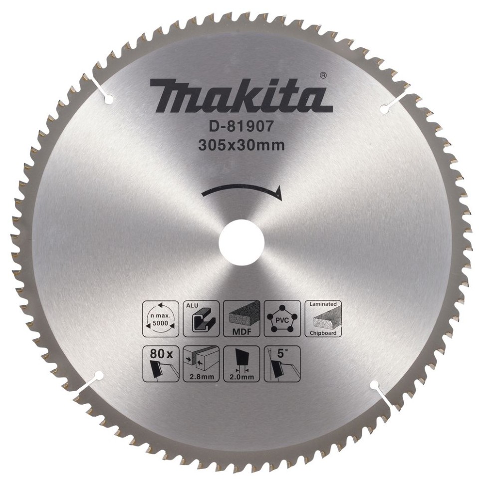 Пильный диск по мультиматериалу Makita D-81907, 305х30х2 мм